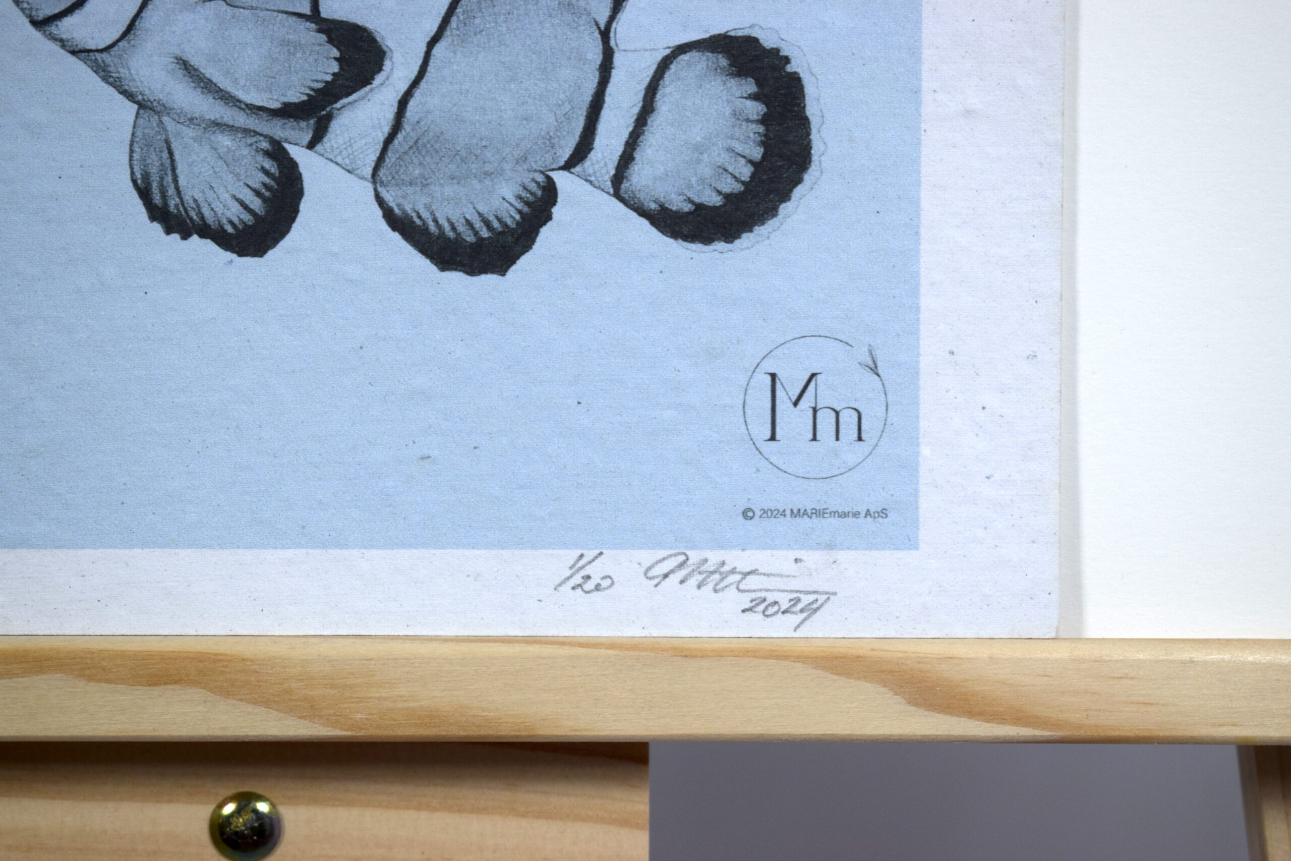 Klovnefisk (kunsttryk, A4) – Limited edition - Billede 2