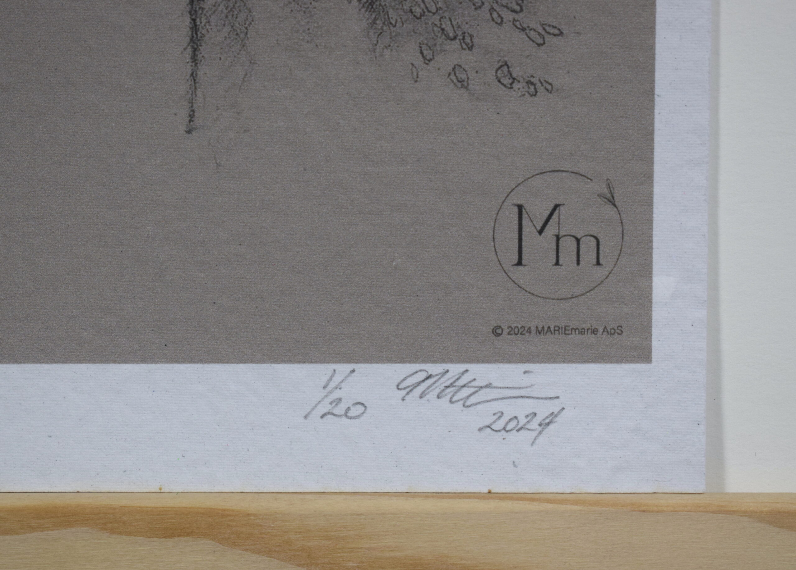 Dådyr (kunsttryk, A4) - Limited edition - Billede 3