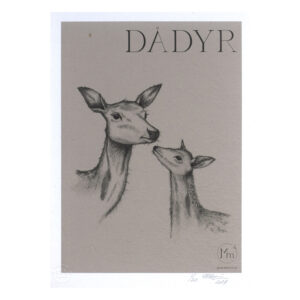 Dådyr (kunsttryk, A4) - Limited edition
