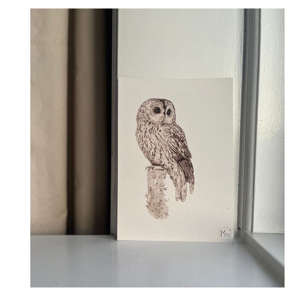 Natugle (kunstkort, A5)