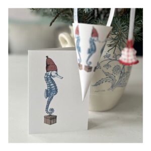 Julesøhest (Søhest, dobbeltkort, A6)