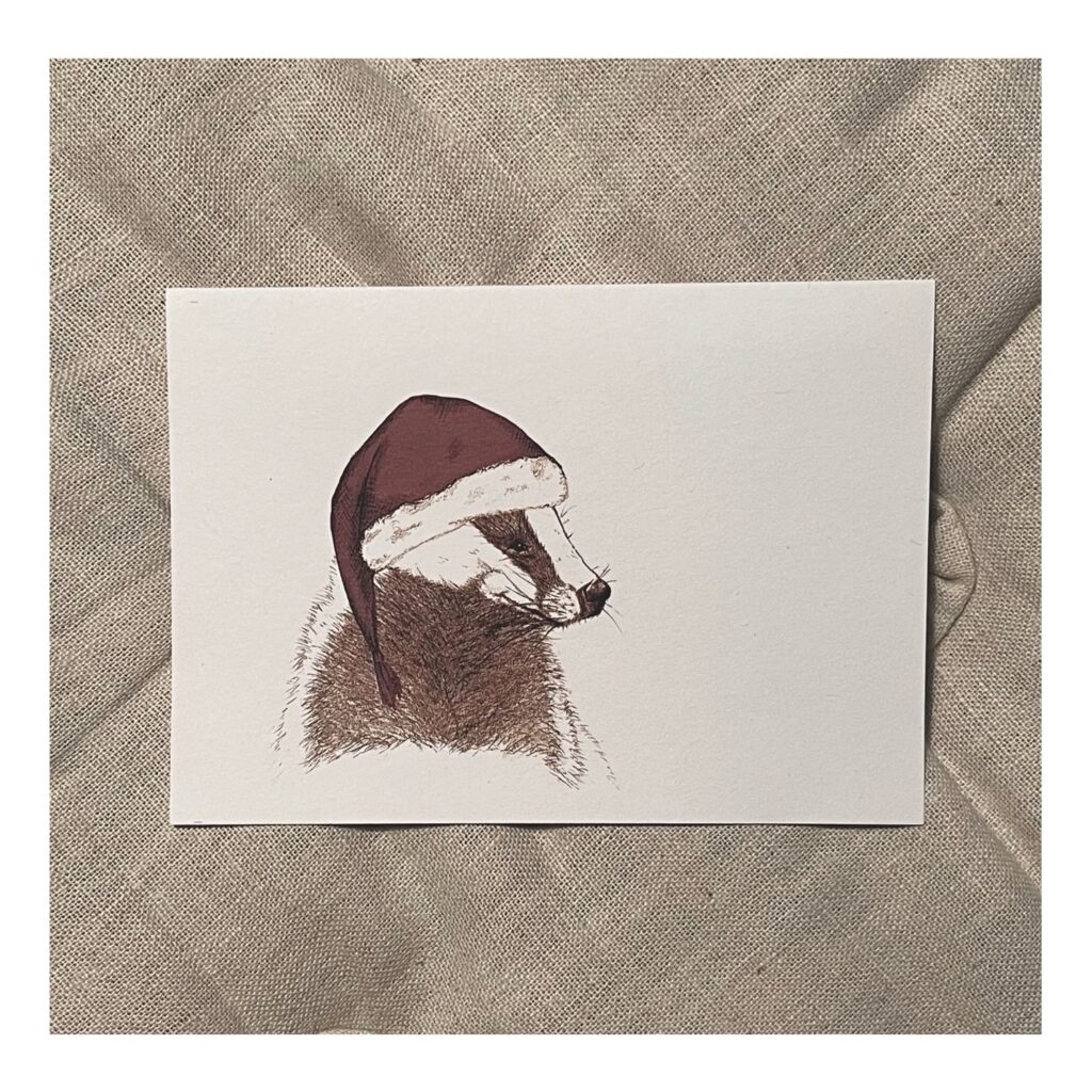 Julegrævling (Grævling, dobbeltkort, A6)