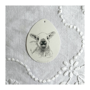 Påskeæg, grinende lam